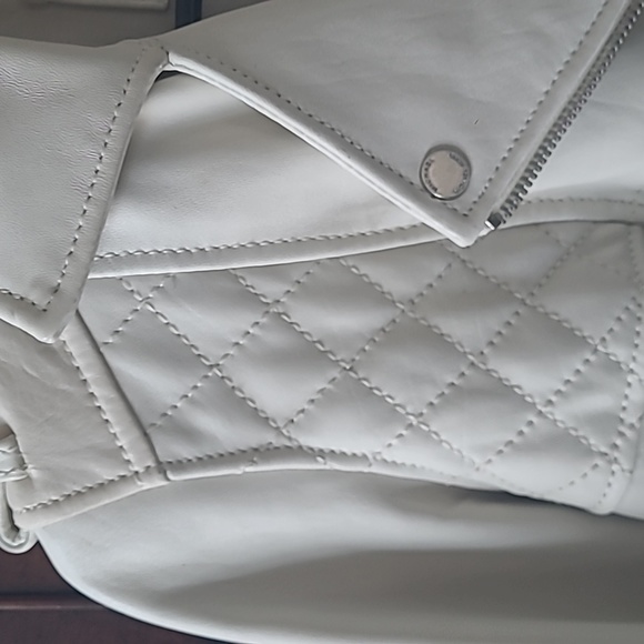 Michael Kors Leather Moto Jacket--Small - Picture 3 of 5